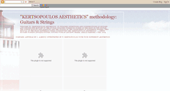 Desktop Screenshot of kertsopoulosaesthetics.blogspot.com