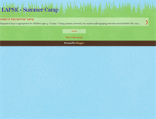 Tablet Screenshot of lapsksummercamp.blogspot.com
