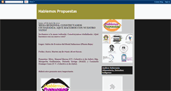 Desktop Screenshot of hablemospropuestas.blogspot.com