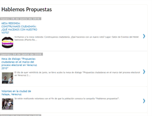 Tablet Screenshot of hablemospropuestas.blogspot.com