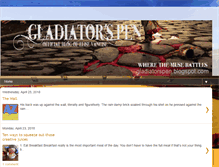 Tablet Screenshot of gladiatorspen.blogspot.com