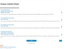 Tablet Screenshot of braunstandmixers.blogspot.com