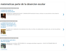 Tablet Screenshot of matematicasdesercionescolar.blogspot.com