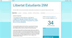 Desktop Screenshot of llibertatestudiants29m.blogspot.com