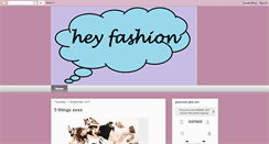 Desktop Screenshot of heyfashionblog.blogspot.com