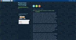 Desktop Screenshot of planet-technologi.blogspot.com