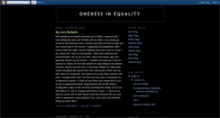 Desktop Screenshot of onenessinequality.blogspot.com