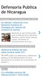 Mobile Screenshot of defensoriapublicadenicaragua2010.blogspot.com