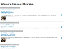 Tablet Screenshot of defensoriapublicadenicaragua2010.blogspot.com