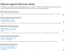 Tablet Screenshot of defenseagainstdiscoveryabuse.blogspot.com