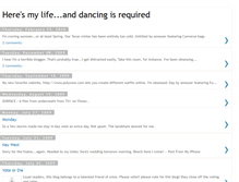 Tablet Screenshot of dancingisrequired.blogspot.com