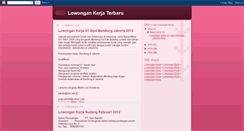 Desktop Screenshot of lowongankerja903.blogspot.com