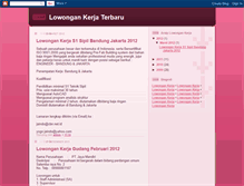Tablet Screenshot of lowongankerja903.blogspot.com