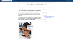 Desktop Screenshot of dulany-notepad.blogspot.com