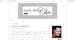Desktop Screenshot of morethanchic.blogspot.com