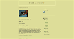 Desktop Screenshot of need-a-friend-b1.blogspot.com