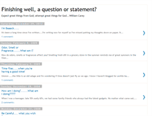 Tablet Screenshot of finishingwellaquestionorstatement.blogspot.com