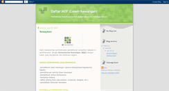 Desktop Screenshot of daftar-mof.blogspot.com