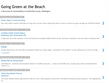 Tablet Screenshot of goinggreenatthebeach.blogspot.com