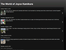 Tablet Screenshot of joycekamikura.blogspot.com