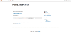 Desktop Screenshot of maclovincarter24.blogspot.com