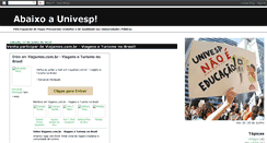 Desktop Screenshot of abaixoaunivesp.blogspot.com
