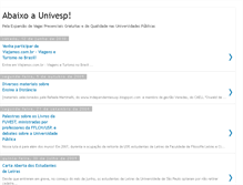 Tablet Screenshot of abaixoaunivesp.blogspot.com