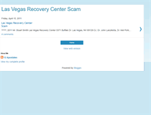 Tablet Screenshot of lasvegasrecoverycenterscam.blogspot.com