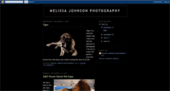 Desktop Screenshot of melissajohnsonphotography.blogspot.com