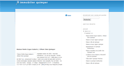 Desktop Screenshot of immobilierquimper-37.blogspot.com