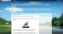 Desktop Screenshot of cockatieltraining1.blogspot.com