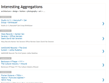 Tablet Screenshot of interesting-aggregations.blogspot.com