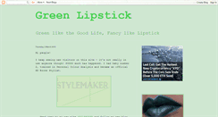 Desktop Screenshot of cleangreenlipstick.blogspot.com