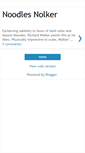 Mobile Screenshot of noodlesnolker.blogspot.com