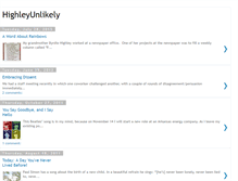 Tablet Screenshot of highleyunlikely.blogspot.com
