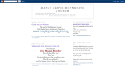 Desktop Screenshot of maplegrovemennonite.blogspot.com