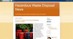 Desktop Screenshot of hazardous-waste-disposal.blogspot.com