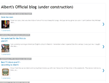 Tablet Screenshot of albertsofficialblog.blogspot.com