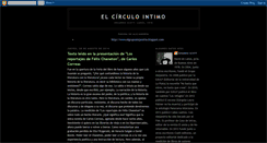 Desktop Screenshot of elcirculointimo.blogspot.com