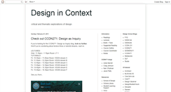 Desktop Screenshot of designideasincontext.blogspot.com