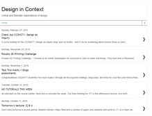 Tablet Screenshot of designideasincontext.blogspot.com