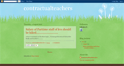 Desktop Screenshot of contractualteacher.blogspot.com