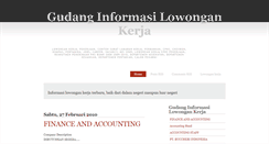 Desktop Screenshot of gudanginformasilowongankerja.blogspot.com