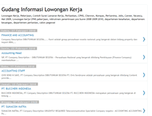 Tablet Screenshot of gudanginformasilowongankerja.blogspot.com