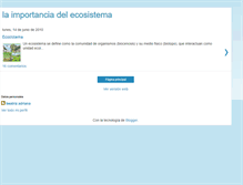 Tablet Screenshot of laimportanciadelecosistema.blogspot.com