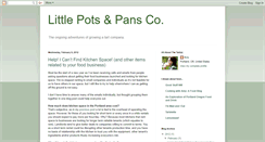 Desktop Screenshot of littlepotsandpans.blogspot.com