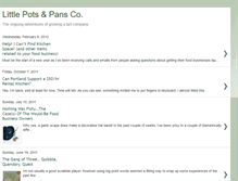Tablet Screenshot of littlepotsandpans.blogspot.com