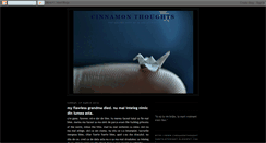 Desktop Screenshot of cinnamonthoughtsunfoldtonight.blogspot.com