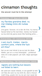 Mobile Screenshot of cinnamonthoughtsunfoldtonight.blogspot.com