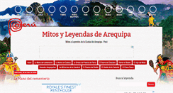 Desktop Screenshot of mitos-leyendas-arequipa.blogspot.com